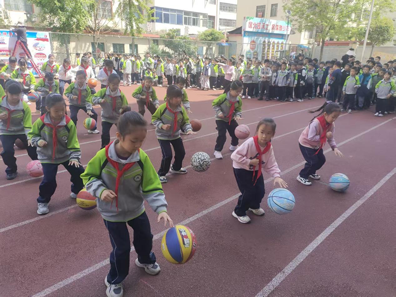 悦动篮球,跃动童年|临沂北园路小学东岳校区篮球健身操风采